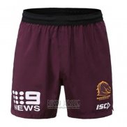 Brisbane Broncos Rugby Shorts 2020 Brown