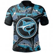 Polo Cronulla Sutherland Sharks Rugby Jersey 2021 Indigenous