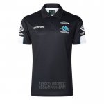 Jersey Polo Cronulla Sutherland Sharks Rugby 2026 Black