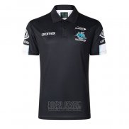 Jersey Polo Cronulla Sutherland Sharks Rugby 2026 Black