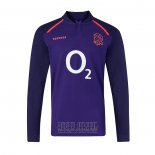 Jersey England Manga Larga Rugby Away Classic