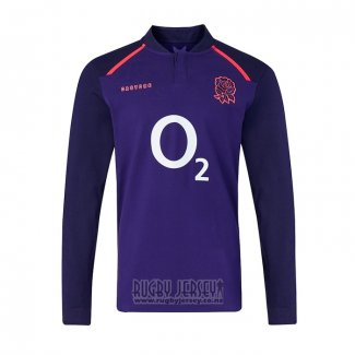 Jersey England Manga Larga Rugby Away Classic