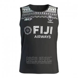 Tank Top Fiji 7s Rugby Jersey 2020 Black