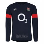 Jersey England Long Sleeve Rugby Black