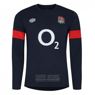 Jersey England Long Sleeve Rugby Black
