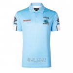 Jersey Polo Cronulla Sutherland Sharks Rugby 2026 Blue