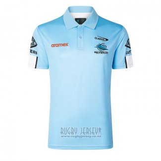 Jersey Polo Cronulla Sutherland Sharks Rugby 2026 Blue