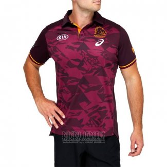 Polo Brisbane Broncos Rugby Jersey 2021 Fuchsia