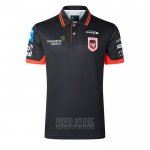 Jersey Polo St George Illawarra Dragons Rugby 2026 Black