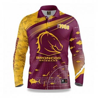 NRL Brisbane Broncos Rugby Jersey 2022 Fish Finder